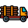 Truk angkut kayu